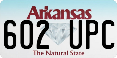 AR license plate 602UPC