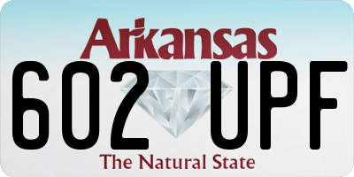 AR license plate 602UPF