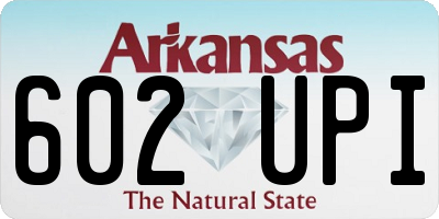 AR license plate 602UPI