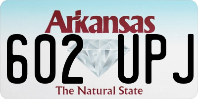 AR license plate 602UPJ