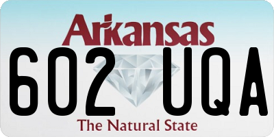 AR license plate 602UQA
