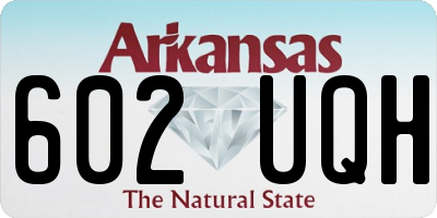 AR license plate 602UQH
