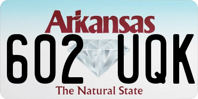 AR license plate 602UQK