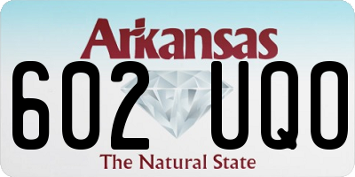 AR license plate 602UQO