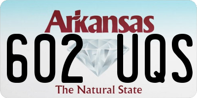 AR license plate 602UQS