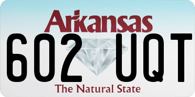 AR license plate 602UQT