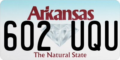 AR license plate 602UQU