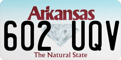 AR license plate 602UQV