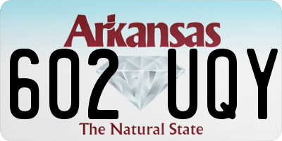 AR license plate 602UQY