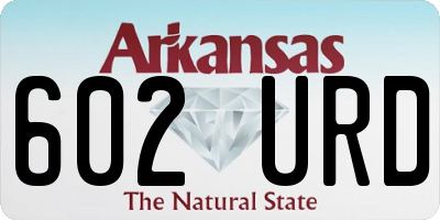 AR license plate 602URD
