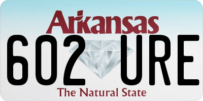 AR license plate 602URE