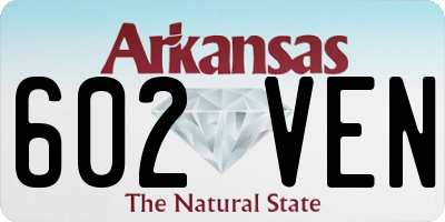AR license plate 602VEN