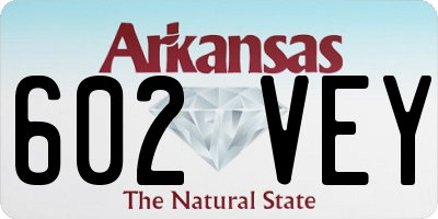 AR license plate 602VEY