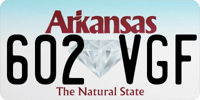 AR license plate 602VGF