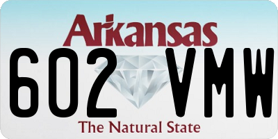 AR license plate 602VMW
