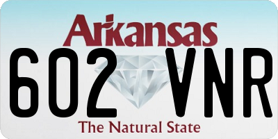 AR license plate 602VNR