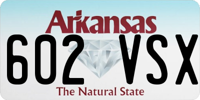 AR license plate 602VSX