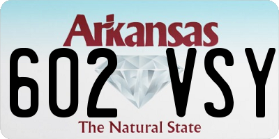 AR license plate 602VSY