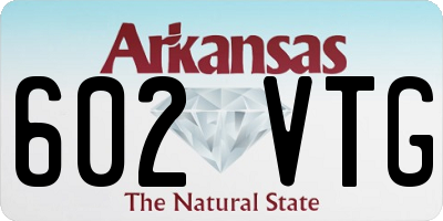 AR license plate 602VTG