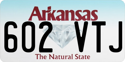 AR license plate 602VTJ