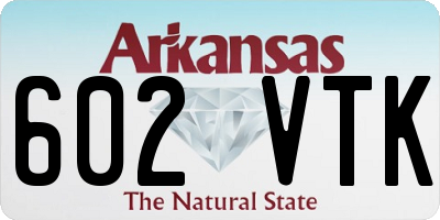 AR license plate 602VTK