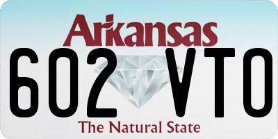 AR license plate 602VTO