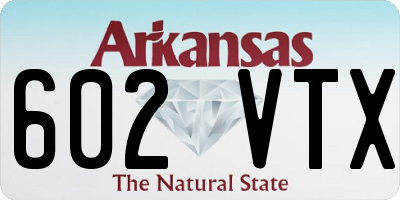 AR license plate 602VTX