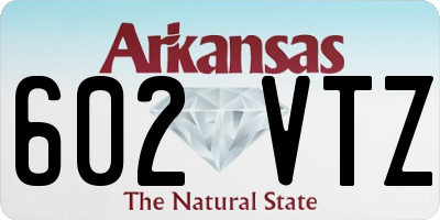 AR license plate 602VTZ