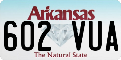 AR license plate 602VUA