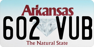 AR license plate 602VUB