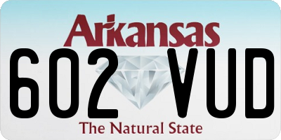 AR license plate 602VUD
