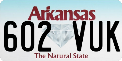 AR license plate 602VUK