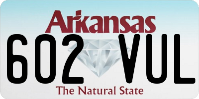 AR license plate 602VUL