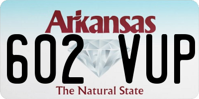 AR license plate 602VUP