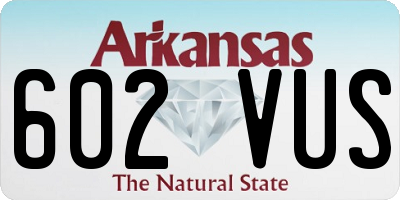 AR license plate 602VUS