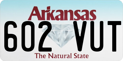 AR license plate 602VUT