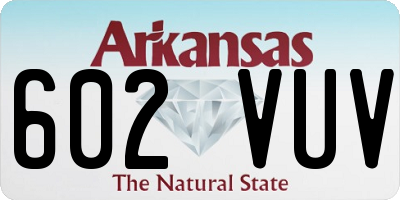 AR license plate 602VUV