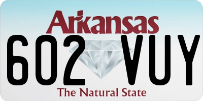 AR license plate 602VUY