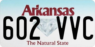AR license plate 602VVC