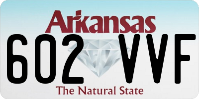 AR license plate 602VVF