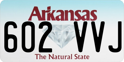 AR license plate 602VVJ