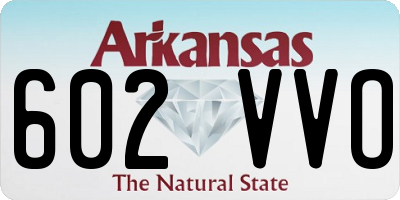 AR license plate 602VVO