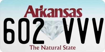 AR license plate 602VVV