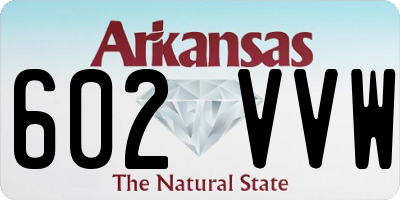 AR license plate 602VVW