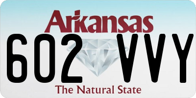 AR license plate 602VVY