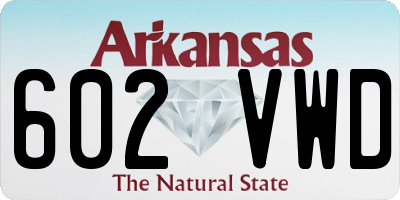 AR license plate 602VWD