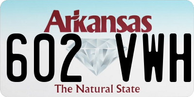 AR license plate 602VWH
