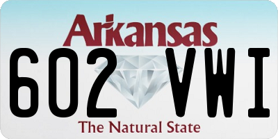 AR license plate 602VWI