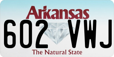 AR license plate 602VWJ