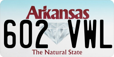 AR license plate 602VWL